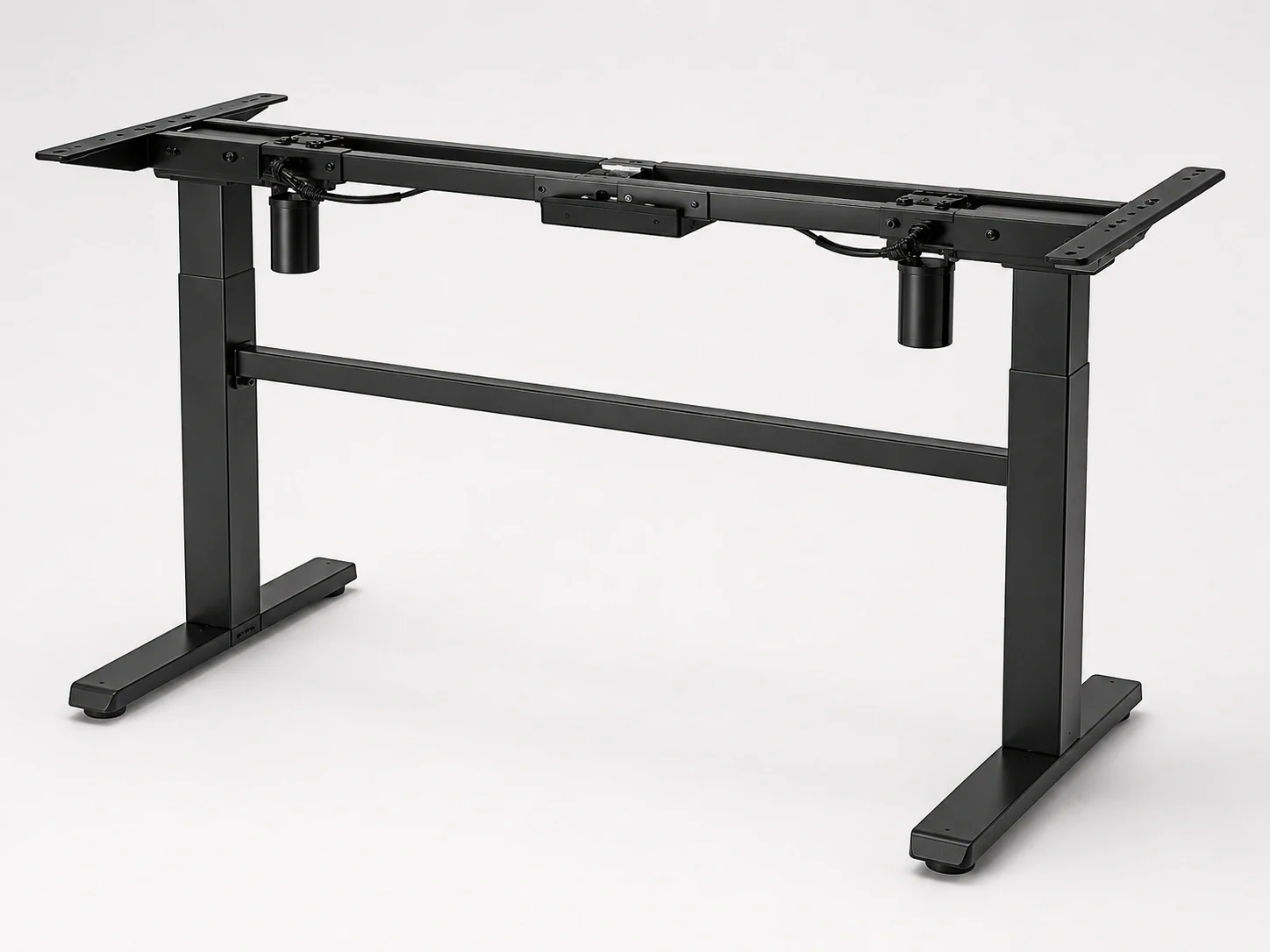 Adjustable desk frame without the top